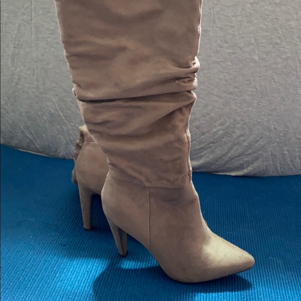Tan- Tall Suede Boots